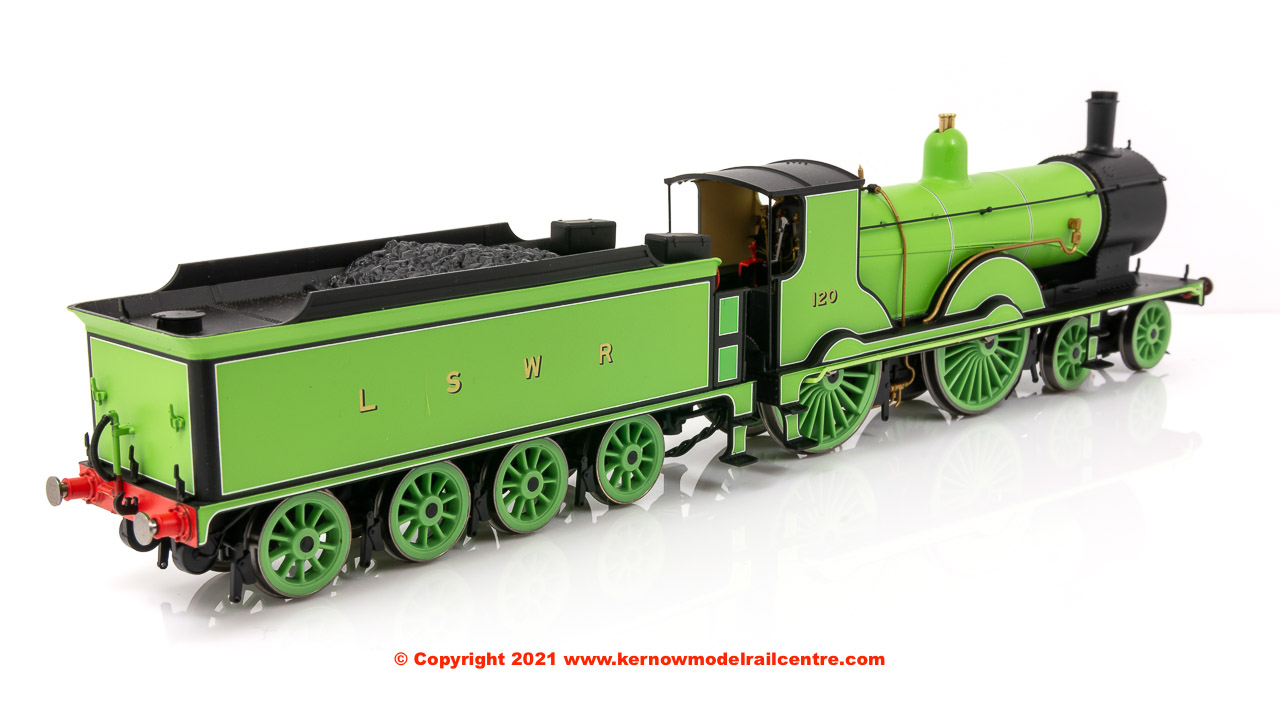 R3863 Hornby Class T9 4-4-0 Steam Locomotive number 120 in LSWR Green livery